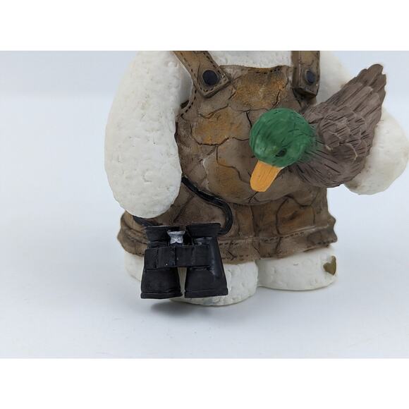 Sarah's Attic Snowonders Hunter Snowman with Duck & Binoculars Fall #7665 - Picture 5 of 9